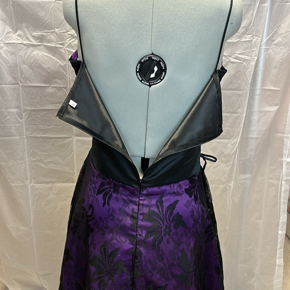 NWOT Steampunk Corseted Hi-Lo Lace Cocktail Dress - Picture 11 of 14
